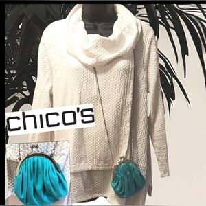 - CHICO'S MINI CROSSBODY BAG W/CHAIN STRAP